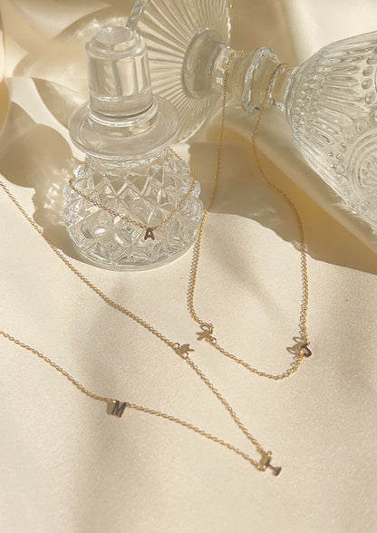 Petite Triple Initial Necklace