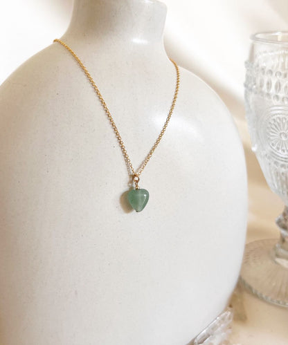 Gem Blue Heart Necklace