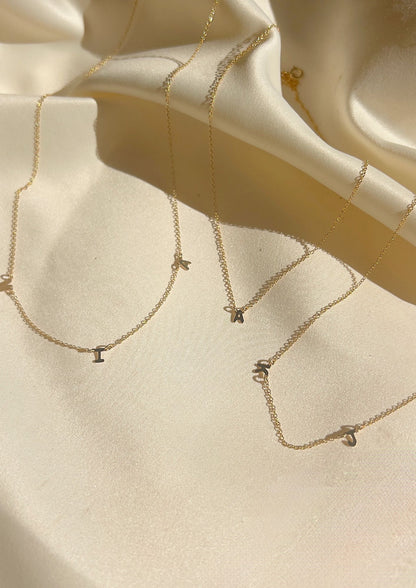 Petite Triple Initial Necklace