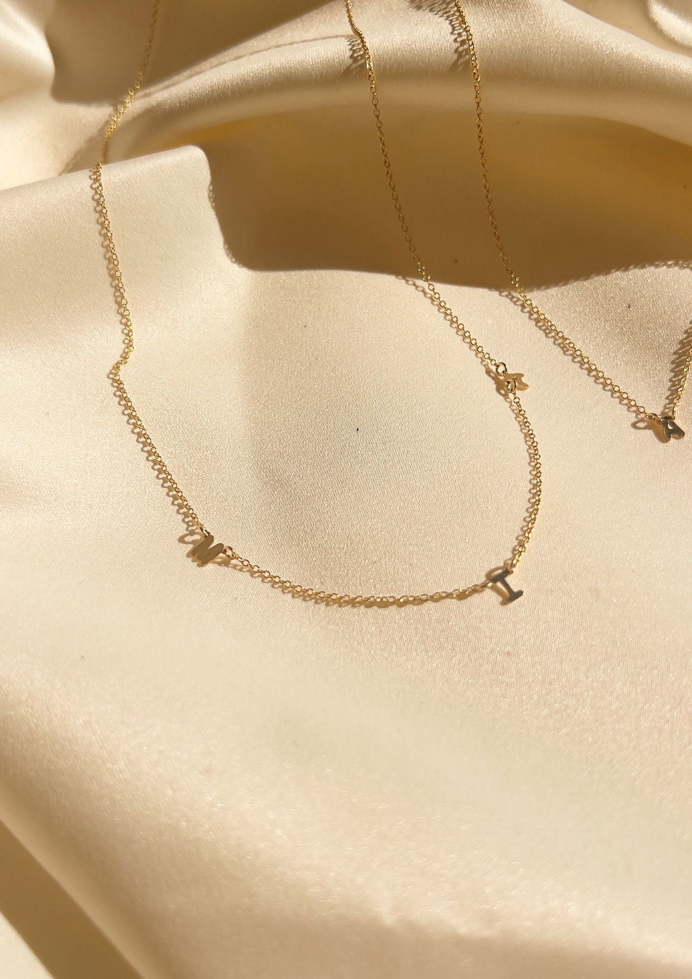 Petite Triple Initial Necklace