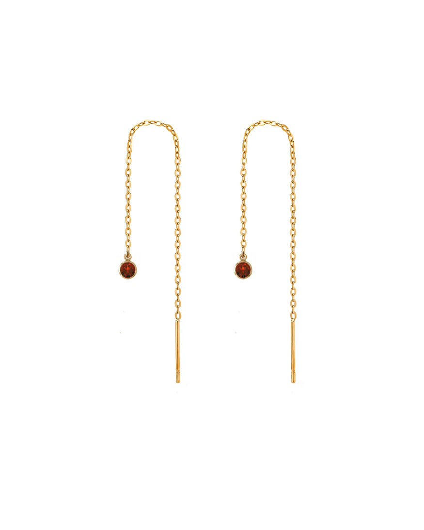 Dia Red Thread Earrings