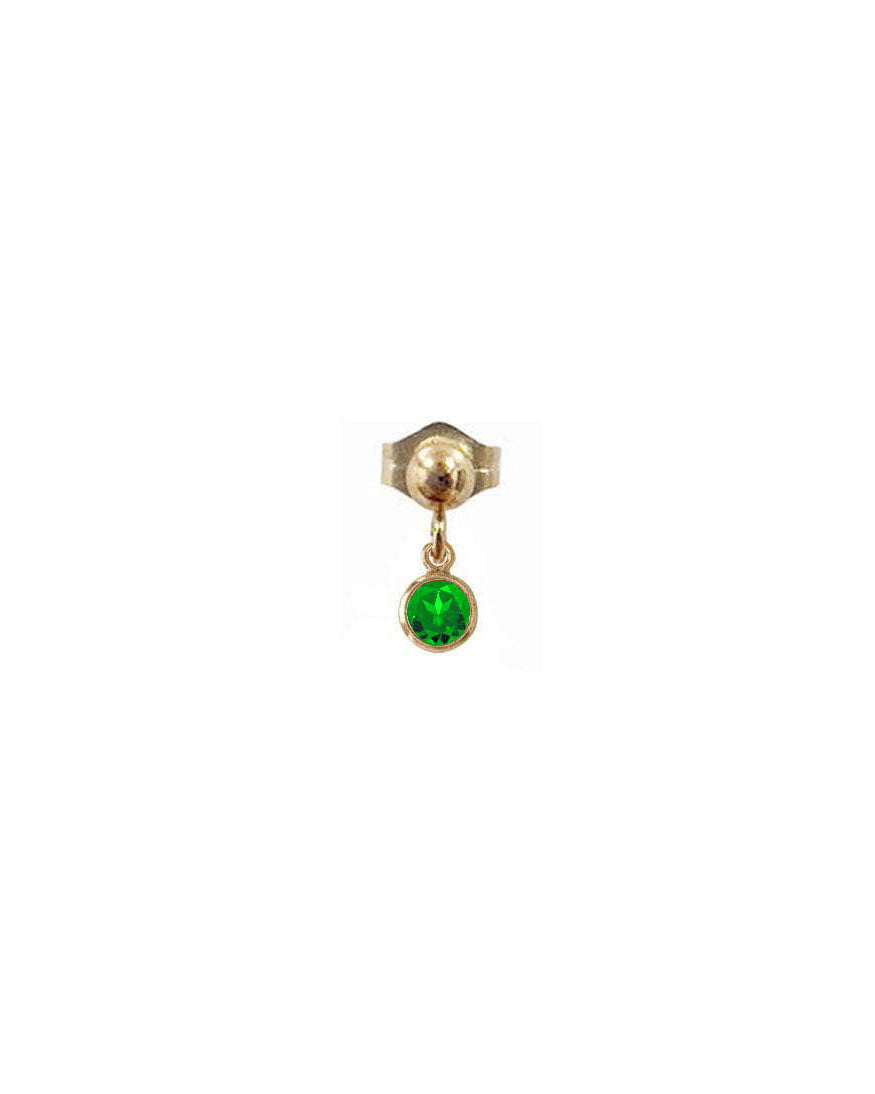 Dia Green Ball Stud Earrings