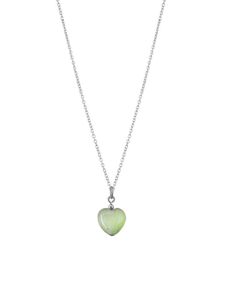 Gem Green Heart Necklace