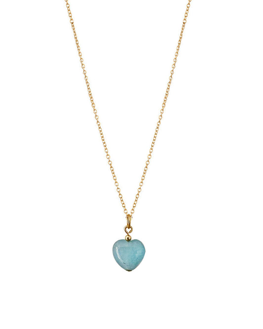 Gem Blue Heart Necklace