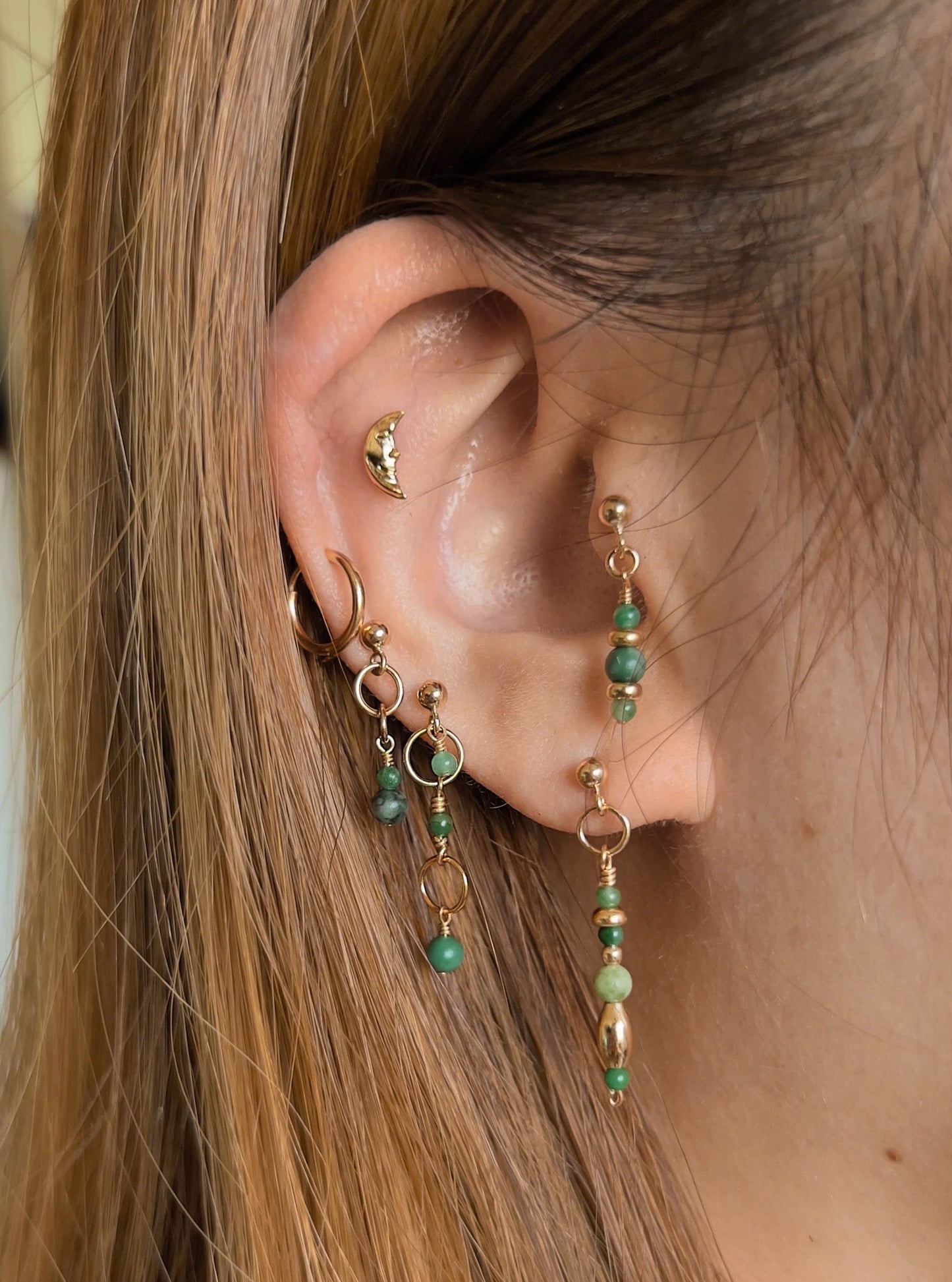 Kissa Green Earrings