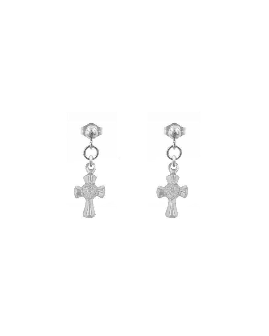 Lavinia Cross Ball Stud Earrings