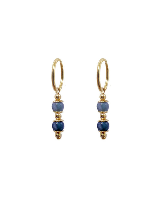 Mariam Blue Mini Hoops