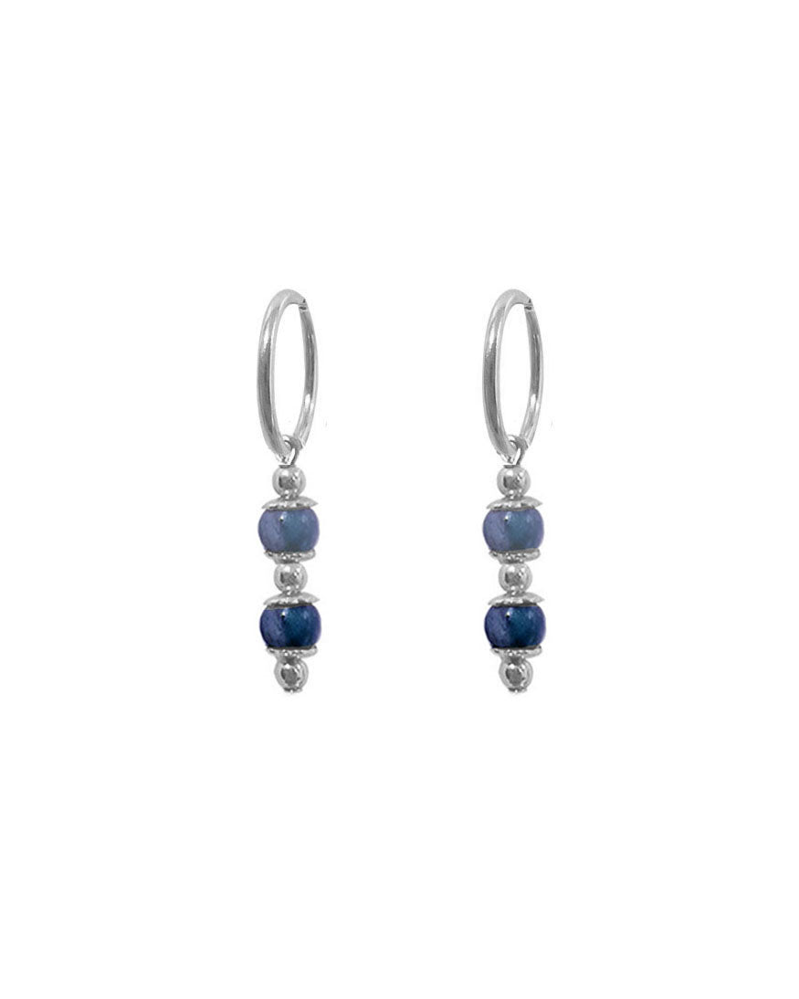 Mariam Blue Mini Hoops