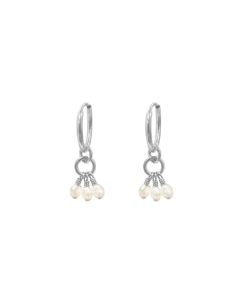 Martina Pearl Mini Hoop Earrings – OHZO By J Jewellery