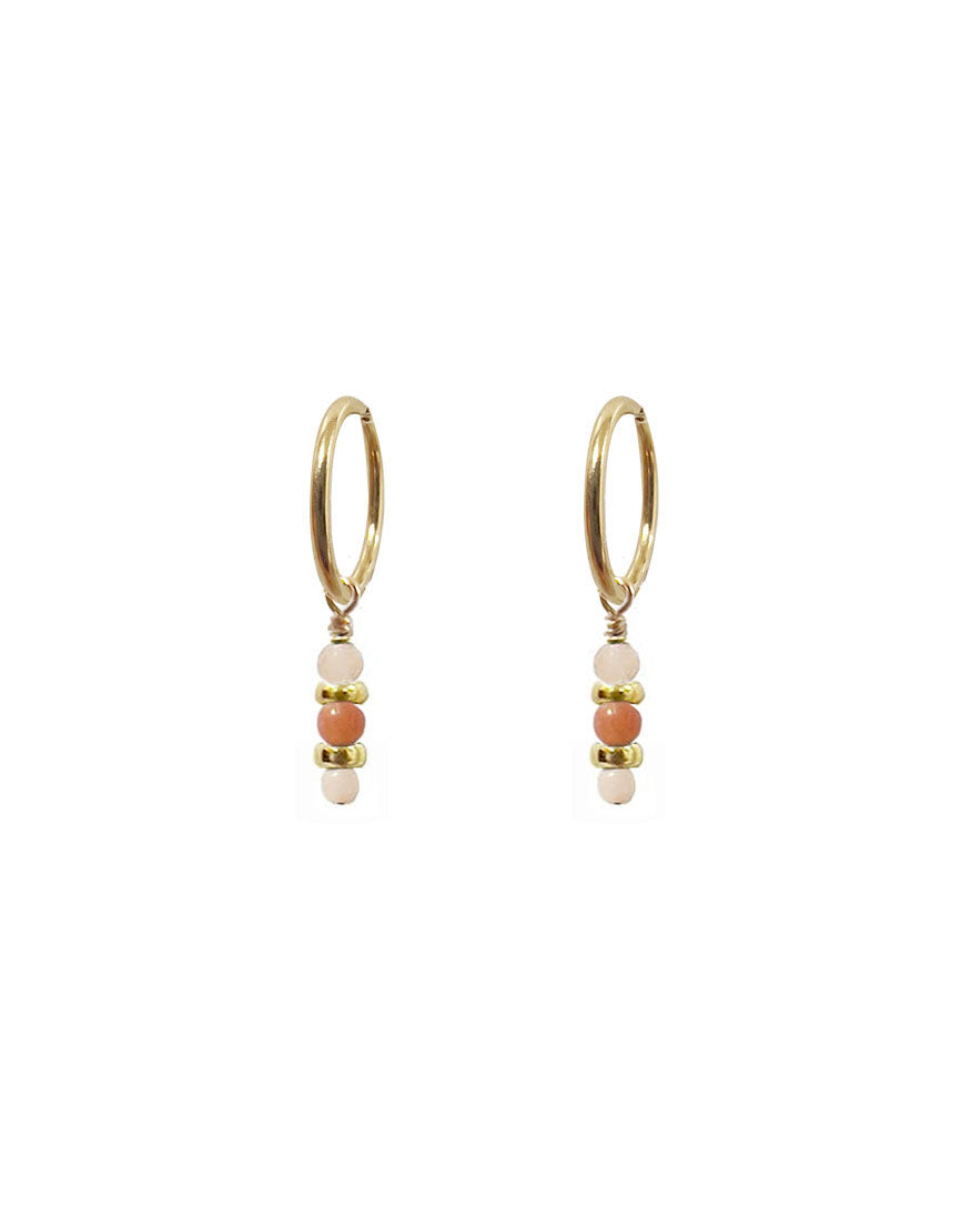 Nubia Sunstone Mini Hoops