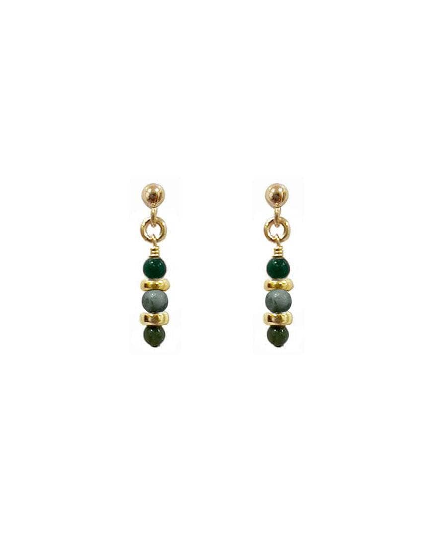Nubia Green Earrings