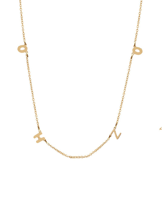 Petite Quadruple Initial Necklace