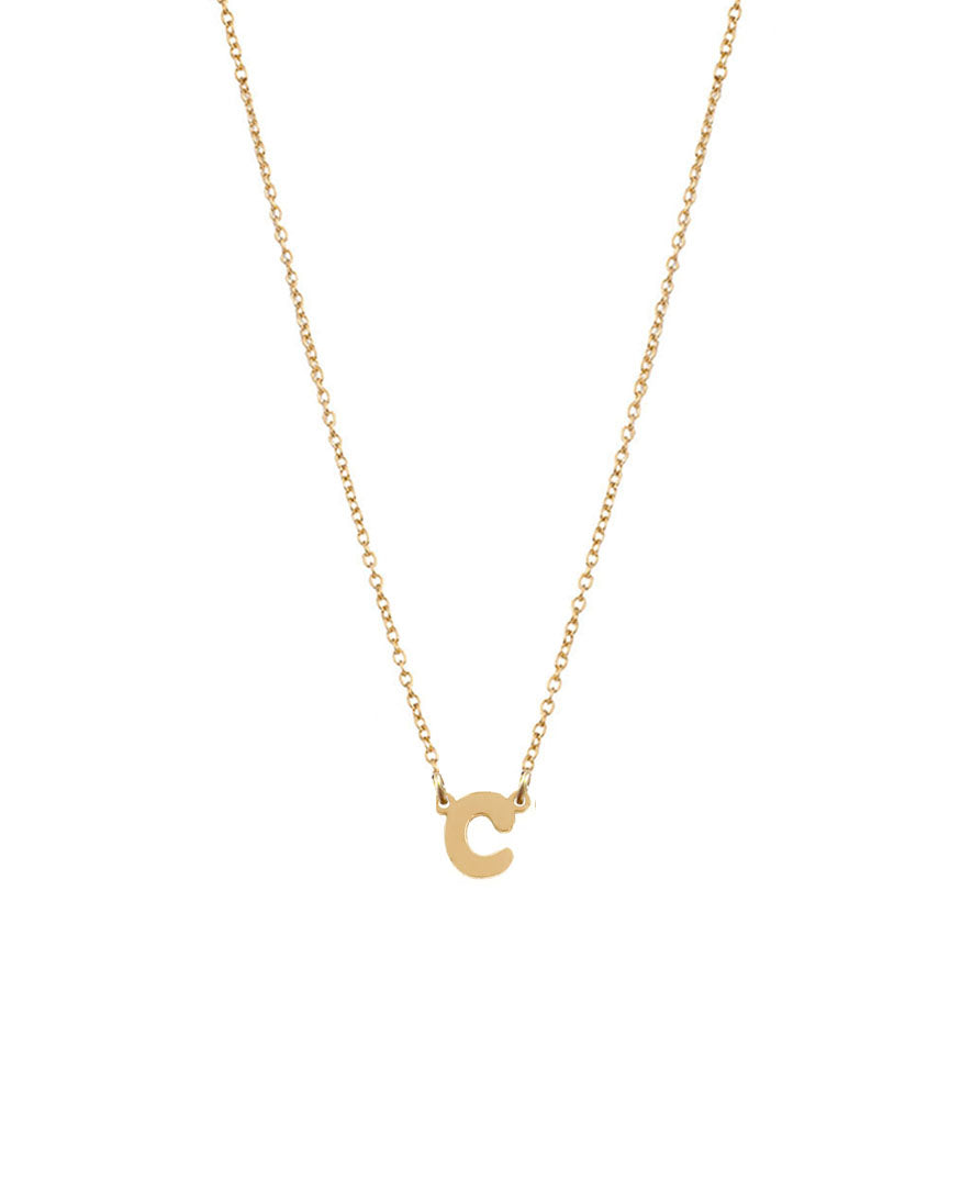 Petite Single Initial Necklace