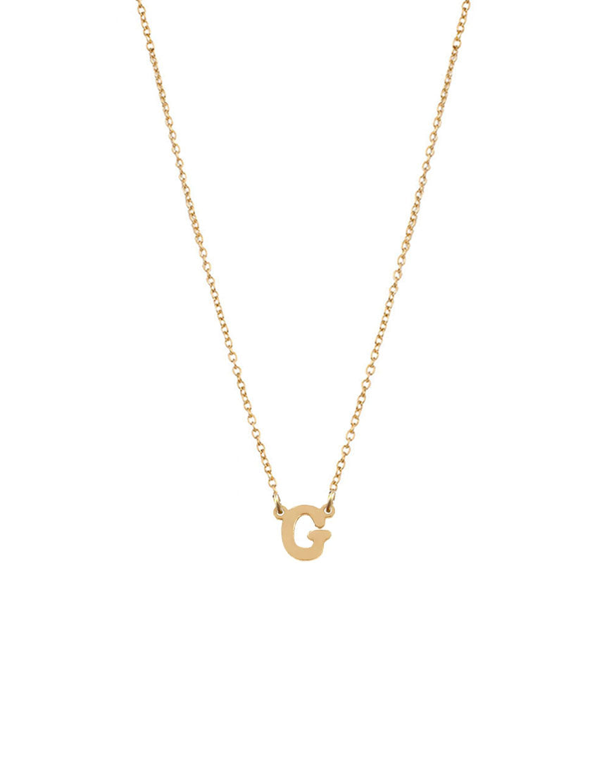 Petite Single Initial Necklace