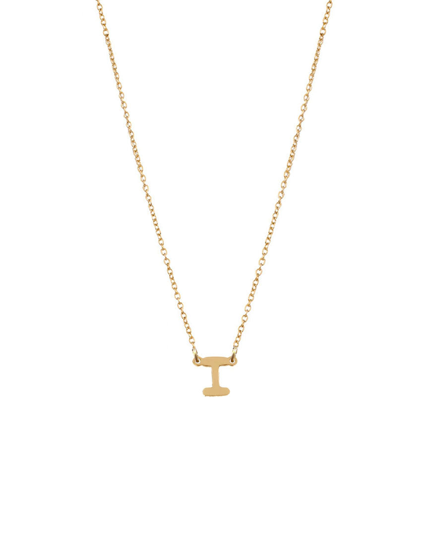 Petite Single Initial Necklace