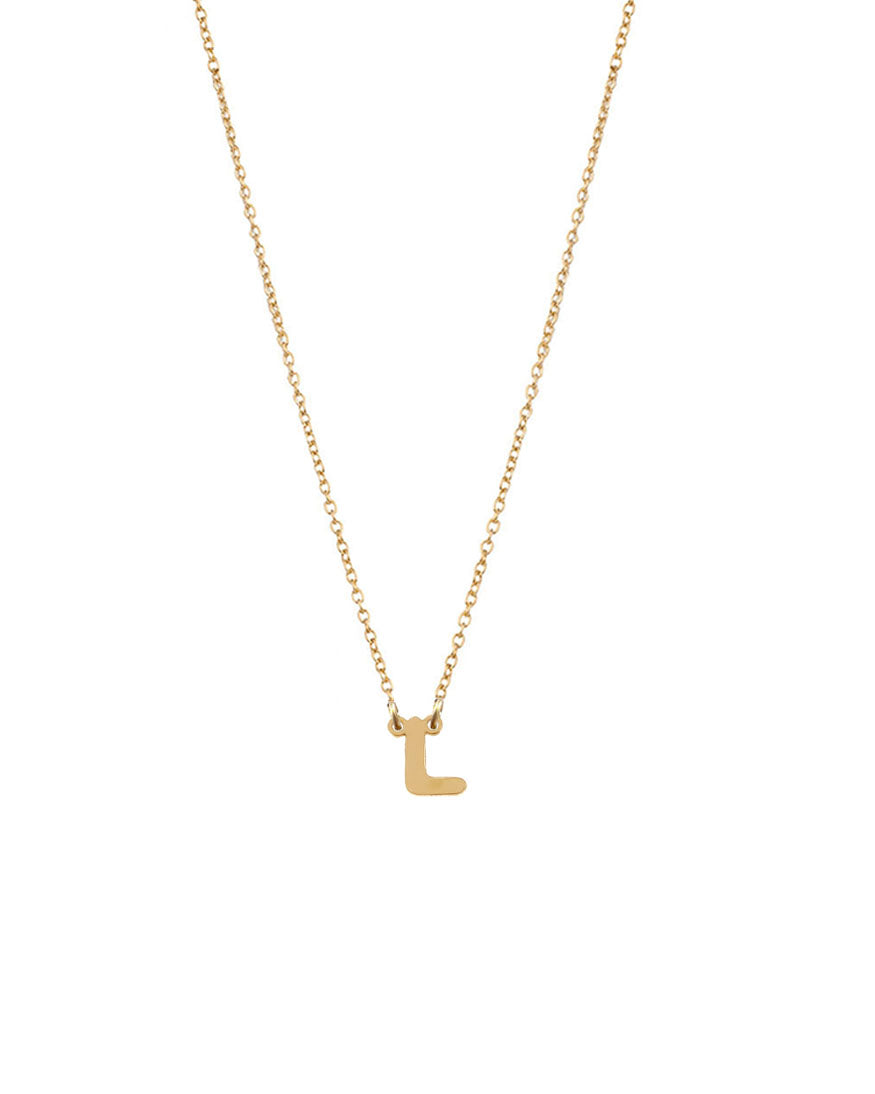 Petite Single Initial Necklace