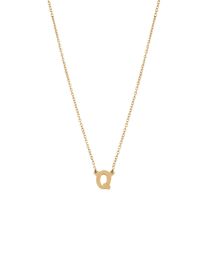 Petite Single Initial Necklace