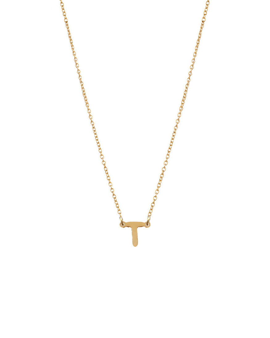 Petite Single Initial Necklace