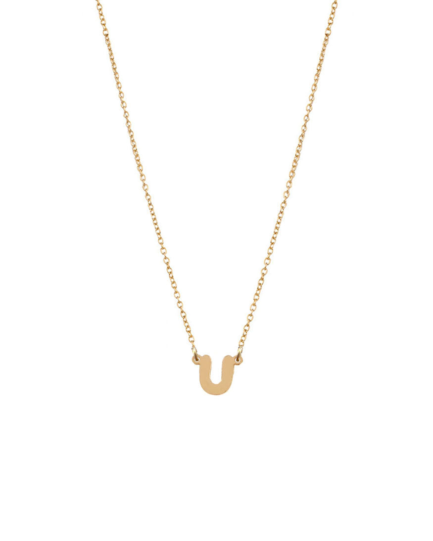 Petite Single Initial Necklace