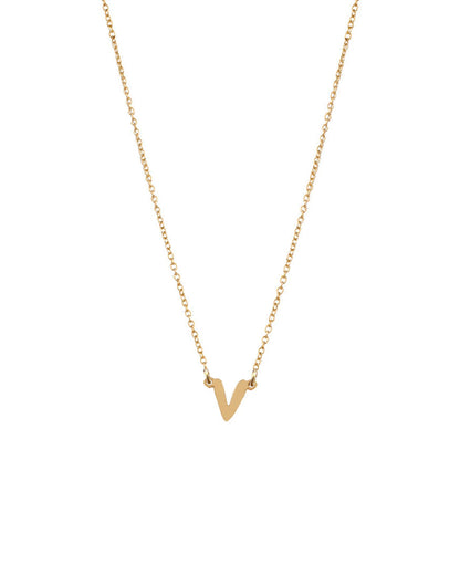 Petite Single Initial Necklace