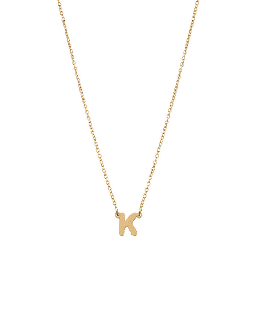 Petite Single Initial Necklace