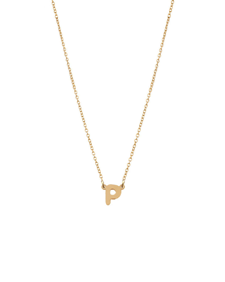 Petite Single Initial Necklace