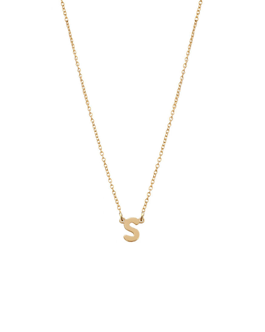 Petite Single Initial Necklace