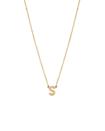 Petite Single Initial Necklace