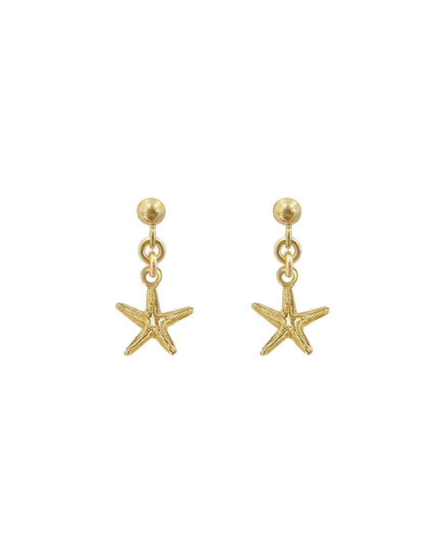 Ariel Starfish Ball Stud Earrings