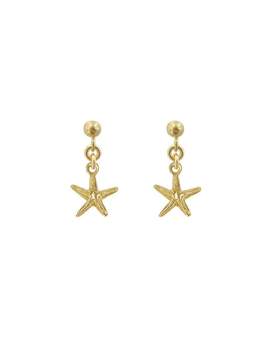 Ariel Starfish Ball Stud Earrings
