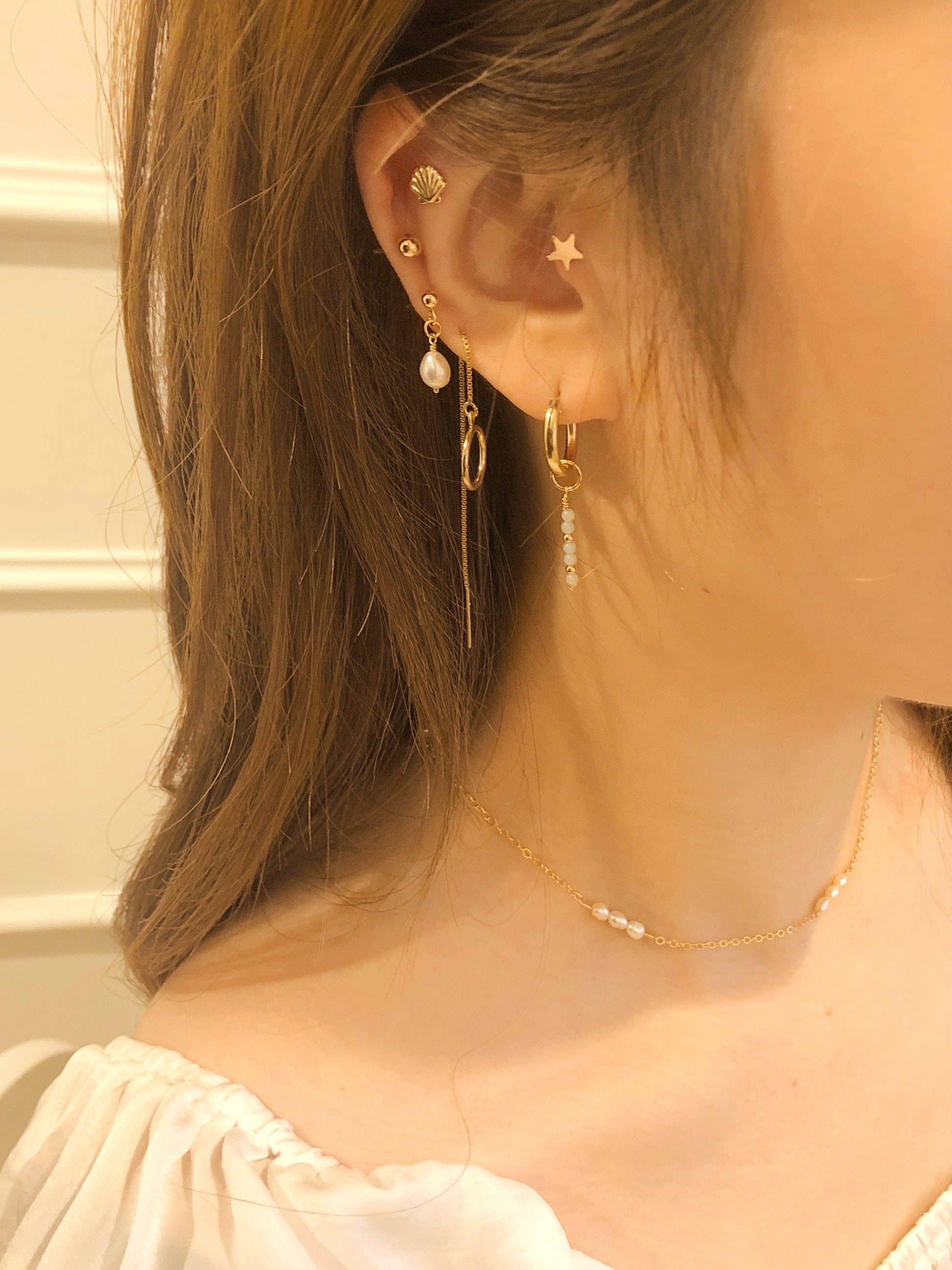 Isabella Pearl Stud Earrings