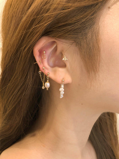 Rachel Pearl Stud Earrings
